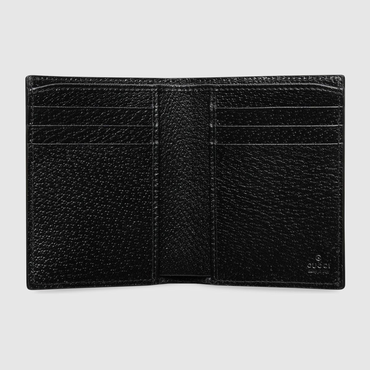 [E] GUCCI BLACK GG MARMONT BLACK LEATHER CARD HOLDER, 760212DJ20T-1000 (EGC190)