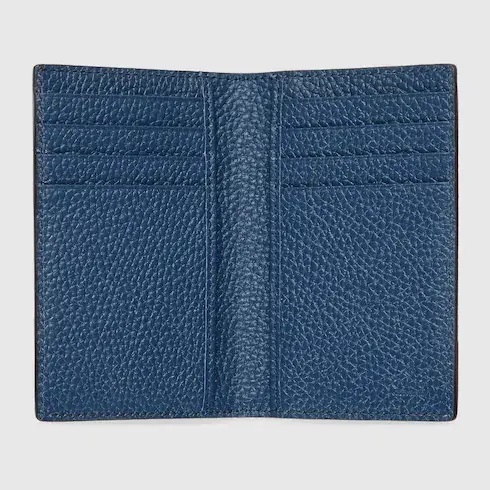 [E] GUCCI BLUE JUMBO GG CARD CASE, 739478AABY0-4236 (EGC189)