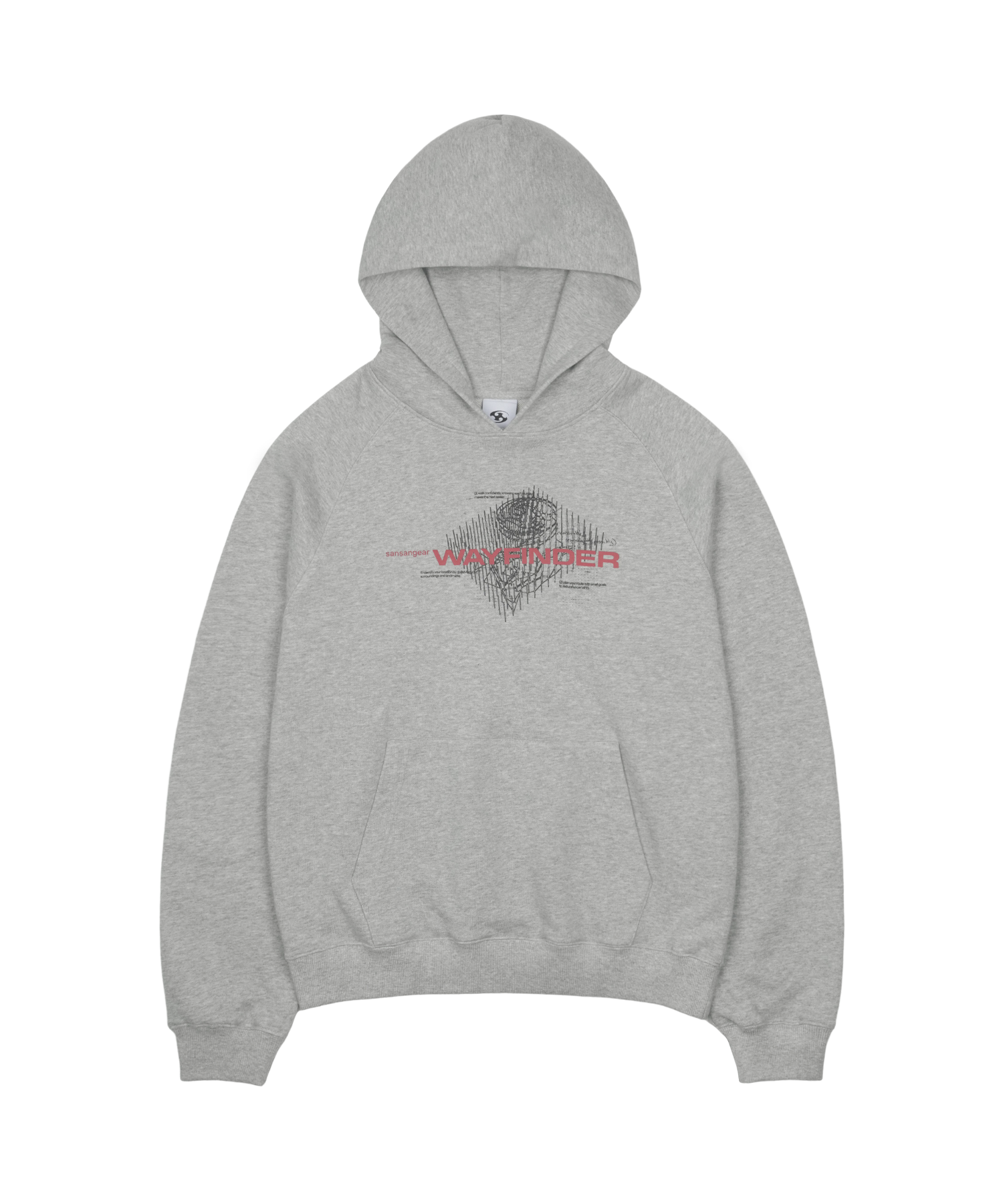 SAN SAN GEAR｜WAYFINDER HOODIE "MELANGE GREY"
