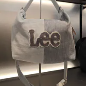 [S] LEE INDIGO LIGHT PATCH WORK BAG, LE2501BG94IL00F (SZZ763)