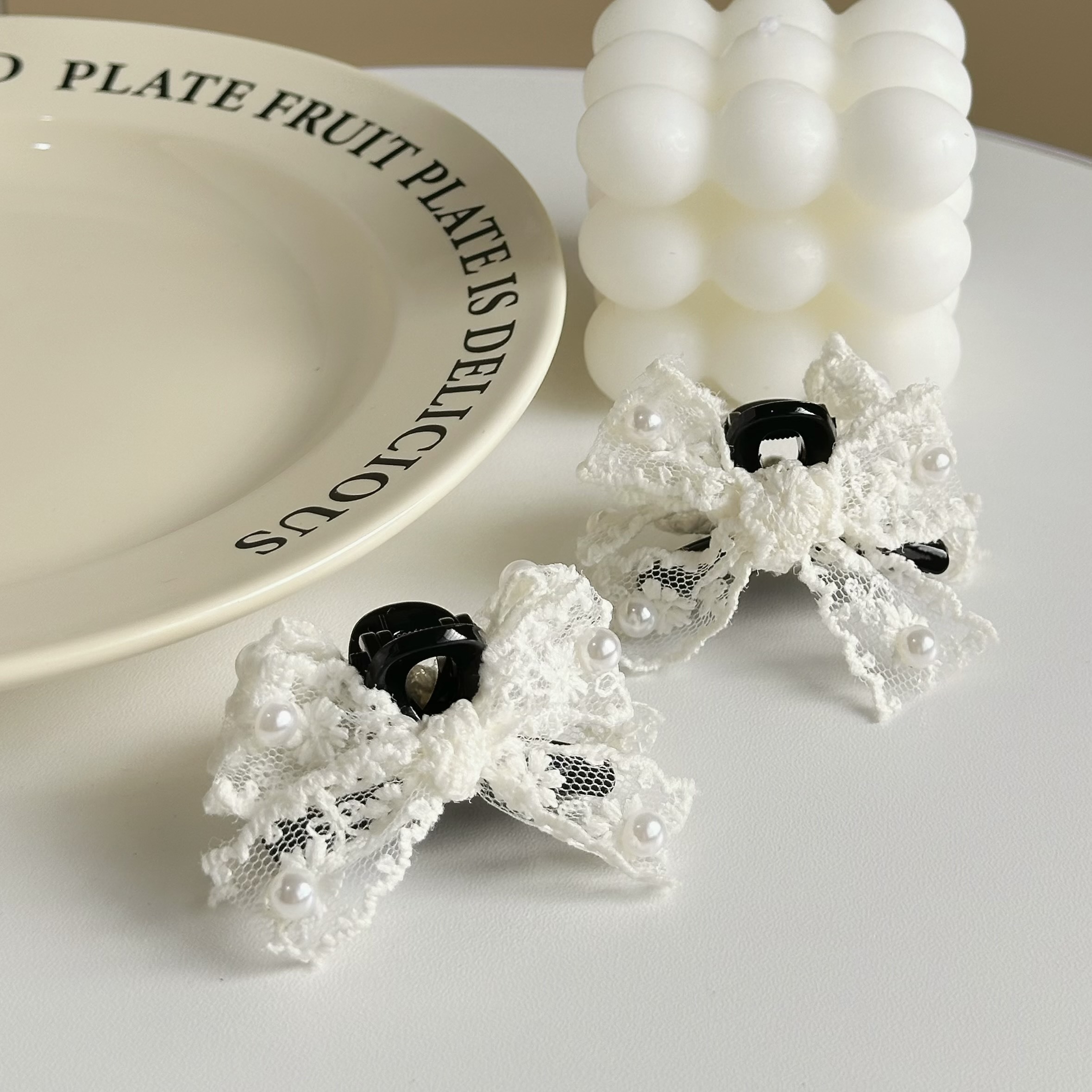 Z300蕾絲蝴蝶結對夾【一組】