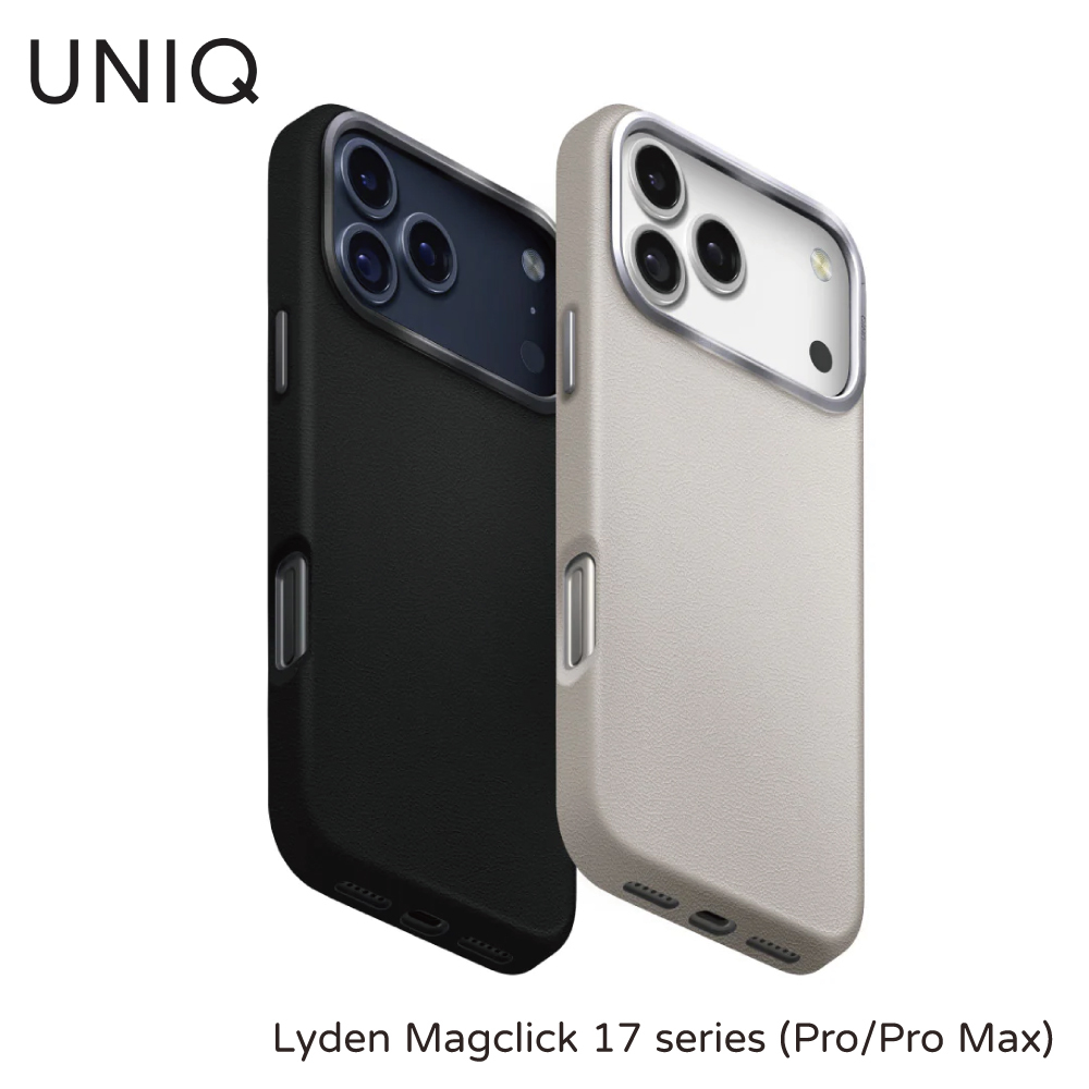 UNIQ｜Lyden Magclick 耐刮皮革磁吸保護殼 iPhone 17 Pro / Pro Max
