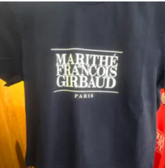 [S] MARITHE NAVY W CLASSIC LOGO CROP TEE, 1MG24CTS105NVY (SMR128)