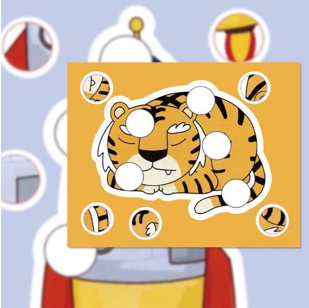 儿童益智拼图贴纸 1 套9张