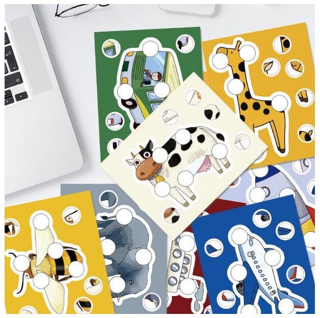 儿童益智拼图贴纸 1 套9张