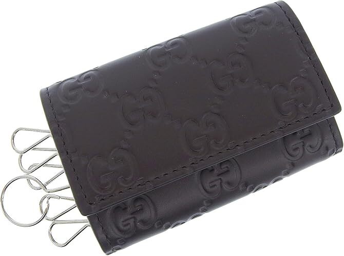 [E] GUCCI BLACK GG KEY CASE, 779824CWC1N-2140 (EGC163)