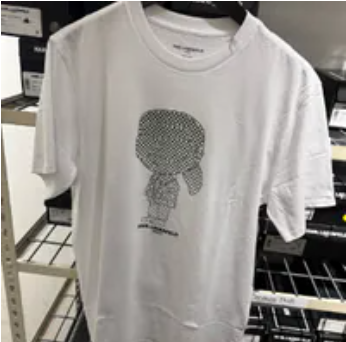 [S] KARL LAGERFELD WHITE RUBBERIZED KARL LOGO T-SHIRT, LM5G2052-WTV (SKL1382)