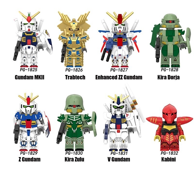 Movie Gundam Custom Minifigures Minifigs Set Fit Lego PG8305