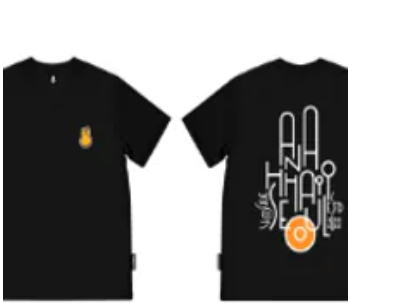 [S] HANAHAII Finger rabbit T-shirt, Black, SHA23 (SHA23)