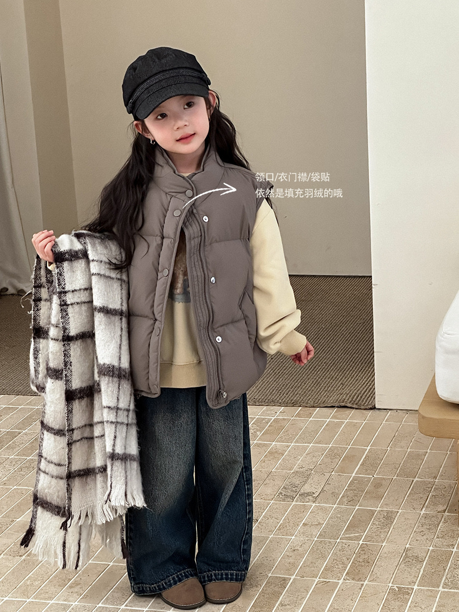 立領保暖鴨絨背心