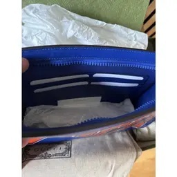 [E] GUCCI BLUE GUCCI LEATHER CROSS/SHOULDER BODY BAG, 774442AAC3H-8748 (EGC179)