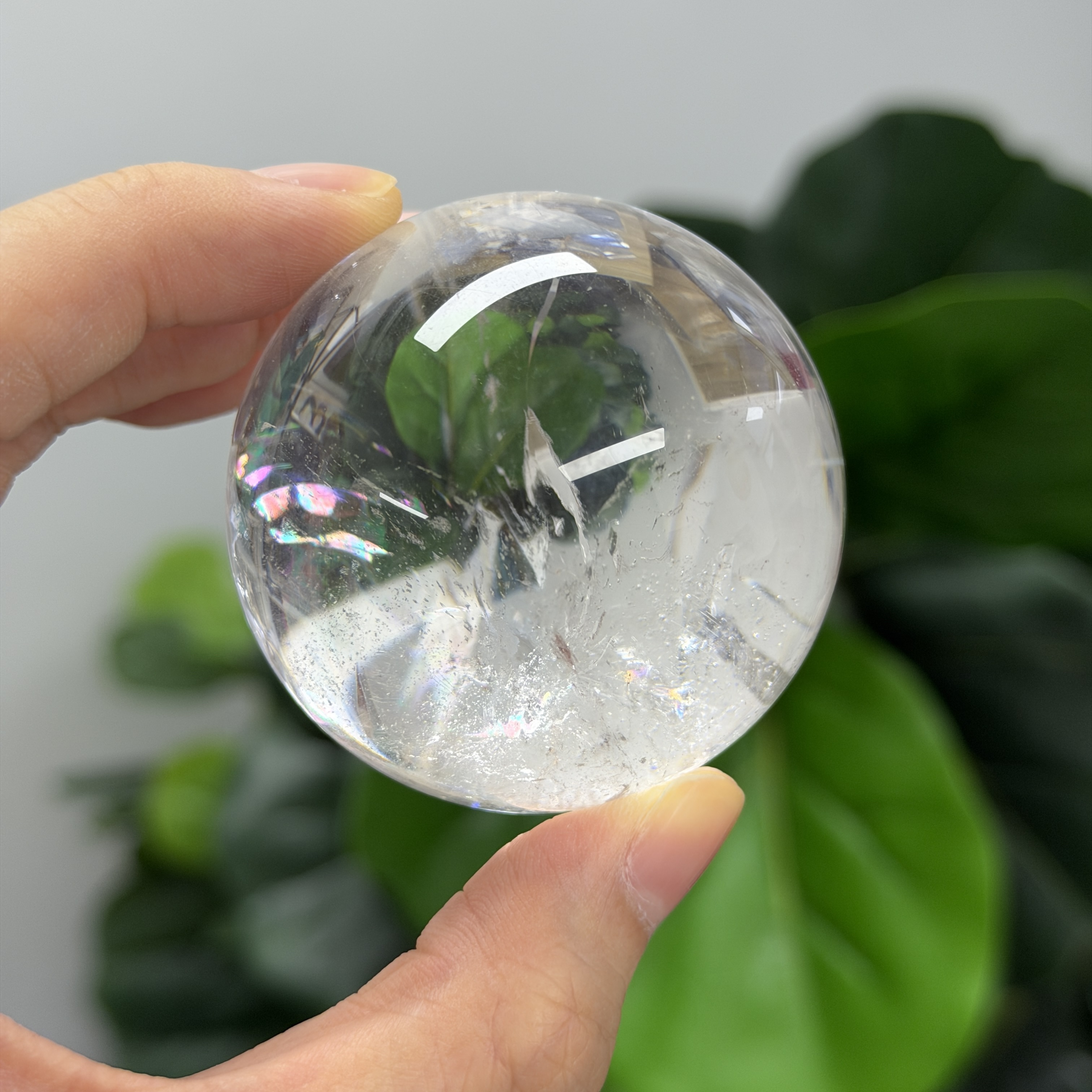 高質白水晶球 5.4cm WD2152