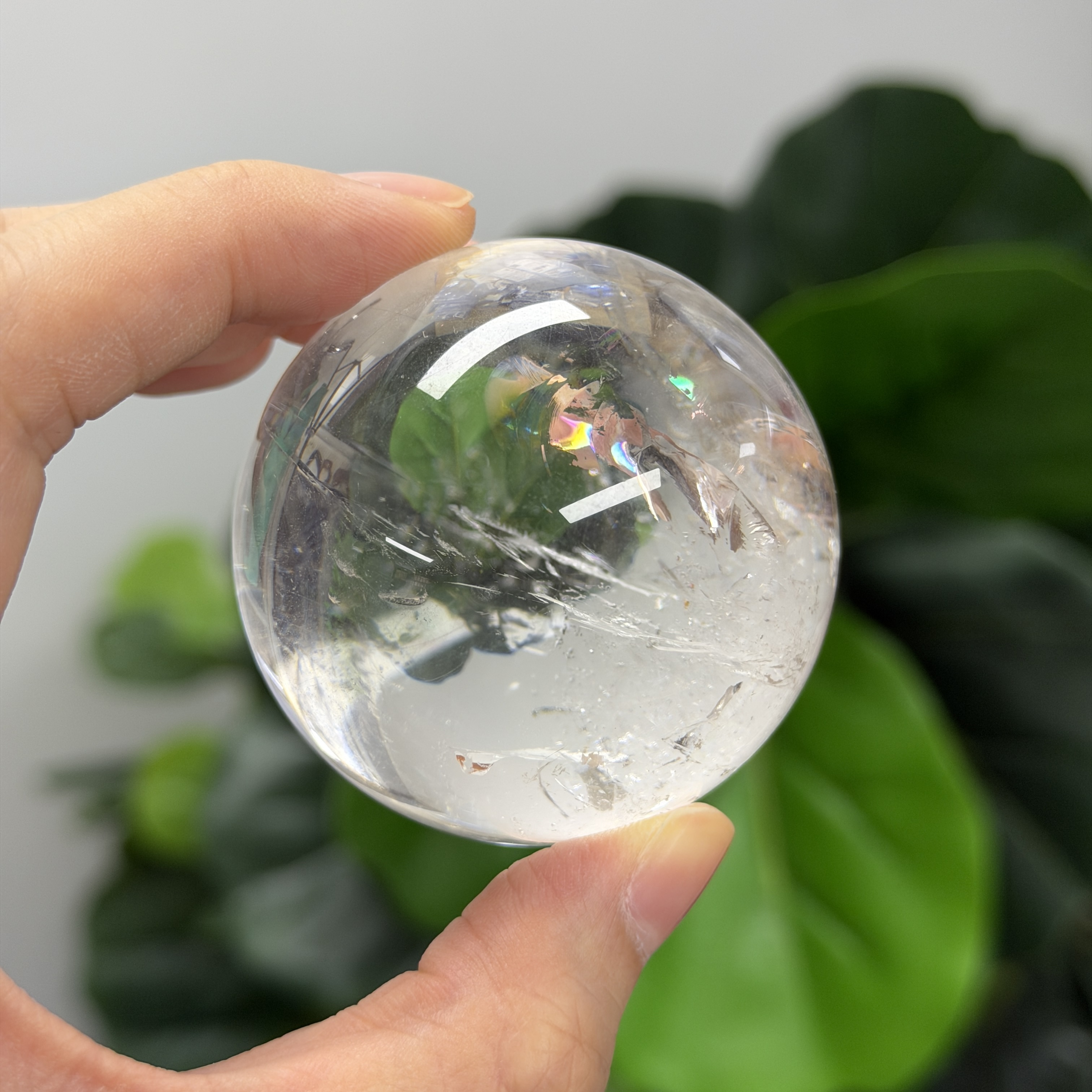 高質白水晶球 5.4cm WD2152