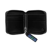 [E] GUCCI BLACK CANVAS LEATHER WALLET, 780173FAC90-1088 (EGC181)