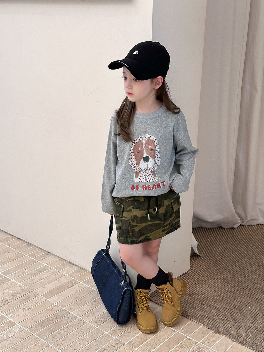 舒適頭巾小狗上衣