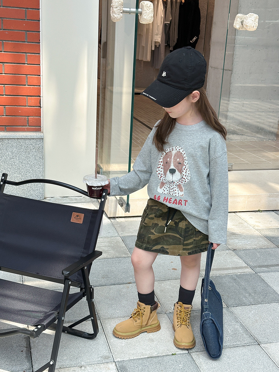 舒適頭巾小狗上衣