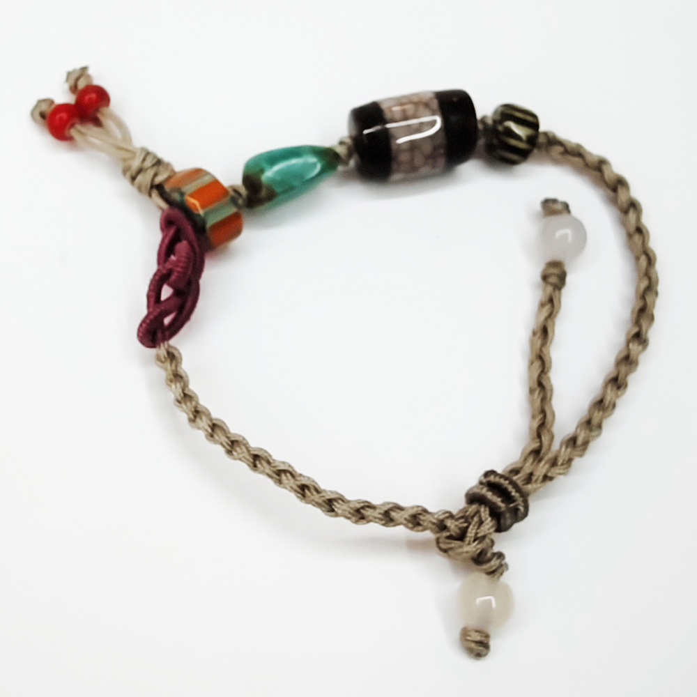 火供珠&綠松石雪弗蘭琉璃手鍊【十方】155134