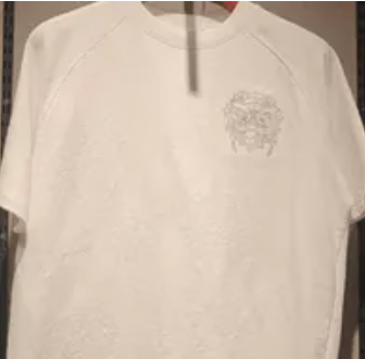 [S] HEA WHITE SHORT-SLEEVED T-SHIRT, H5SAA01N510106-C1 (SZZ781)