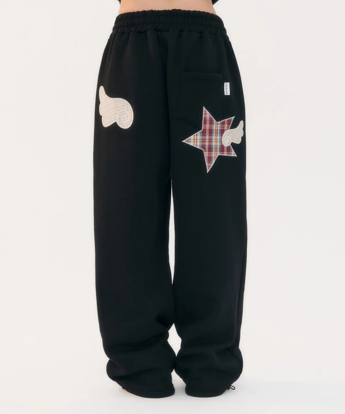 ambler - Angel Star Patch Pants (Black)