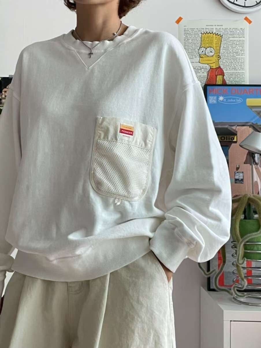 漁網口袋造型衛衣