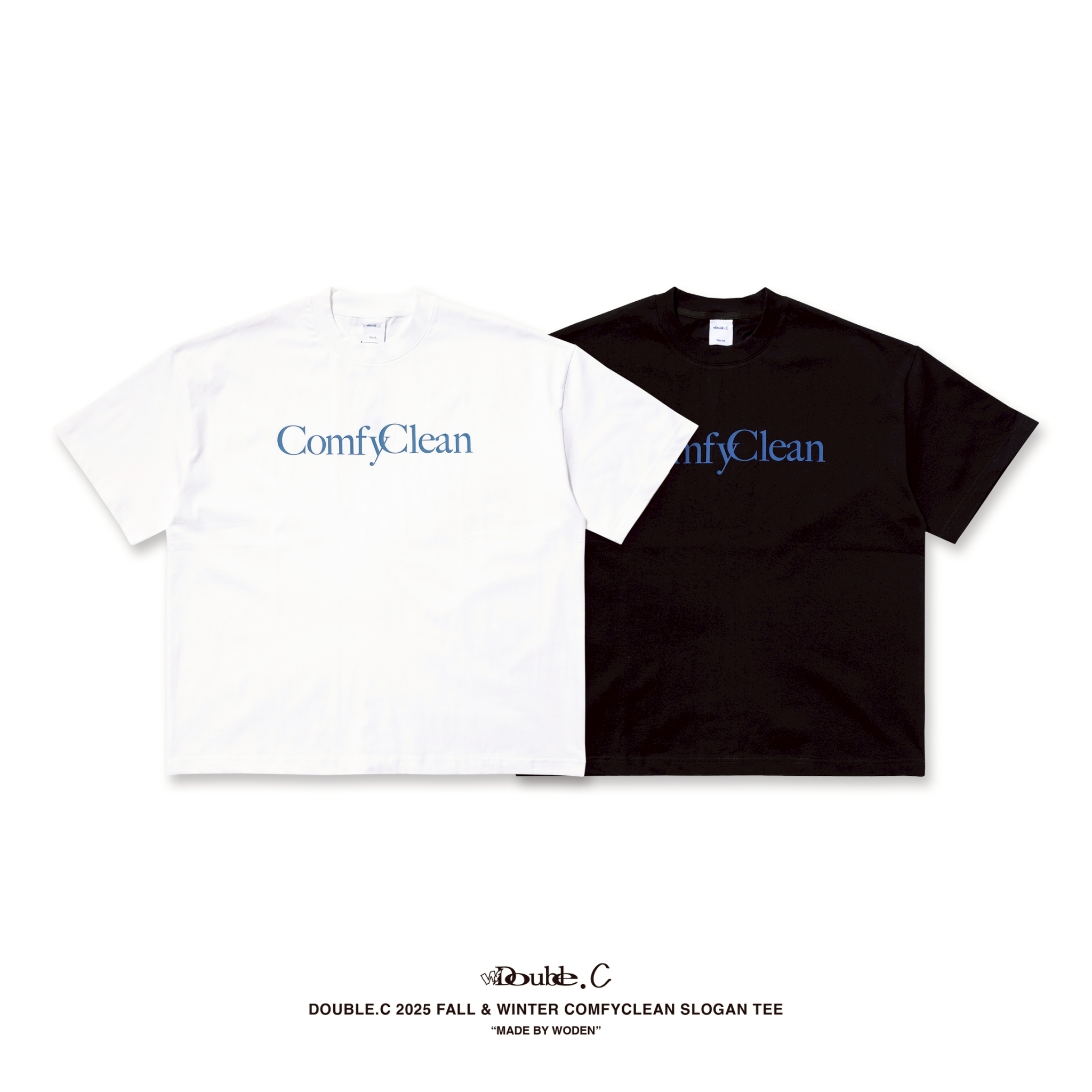 DoubleC 25FW ComfyClean Slogan Tee