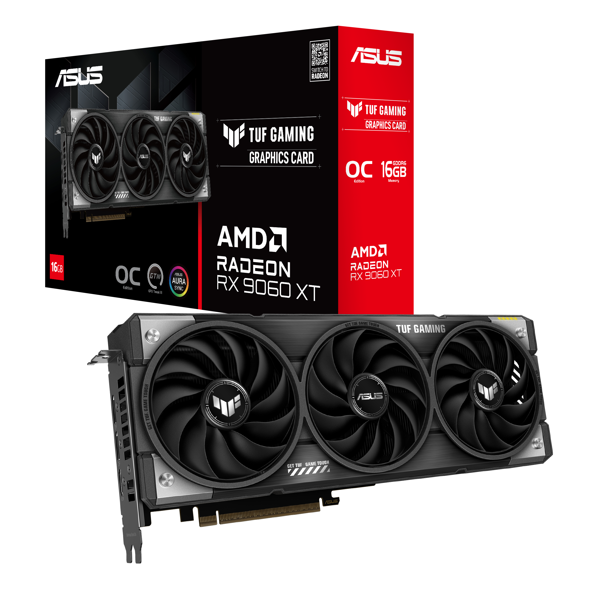 ASUS Radeon RX9060XT 16GB OC 3連　動作品　美品 original.png?1759509974=&