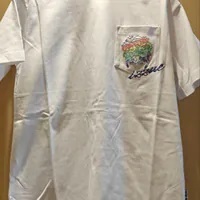 [S] HEA WHITE EMBROIDERED PATCH T-SHIRT, I5SAA012510436-C1 (SZZ789)