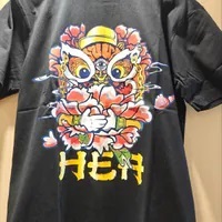 [S] HEA BLACK BIG PRINT T-SHIRT, N4SAA011013030-D1 (SZZ799)