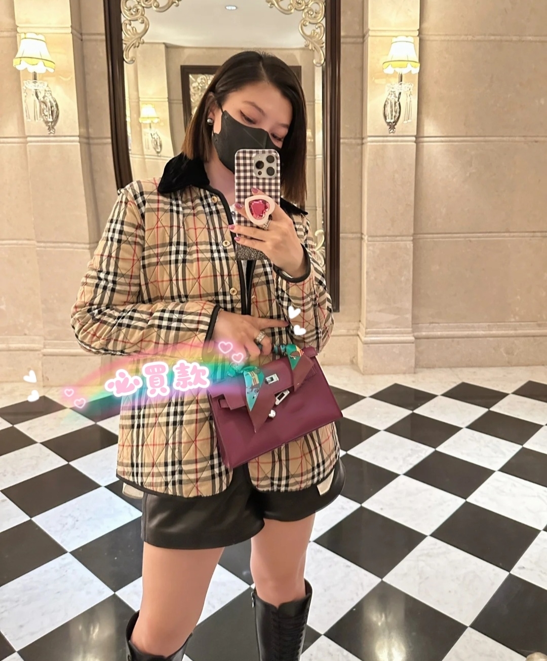 BBR kids 經典格仔 夾綿 外套