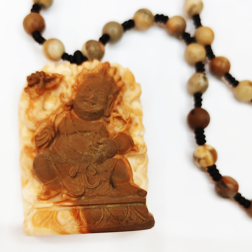 龍宮舍利{瑪哈嘎拉} 手工巧雕能量項鍊_A49【十方】155141