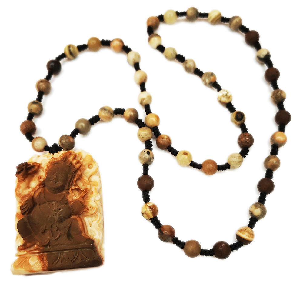 龍宮舍利{瑪哈嘎拉} 手工巧雕能量項鍊_A49【十方】155141