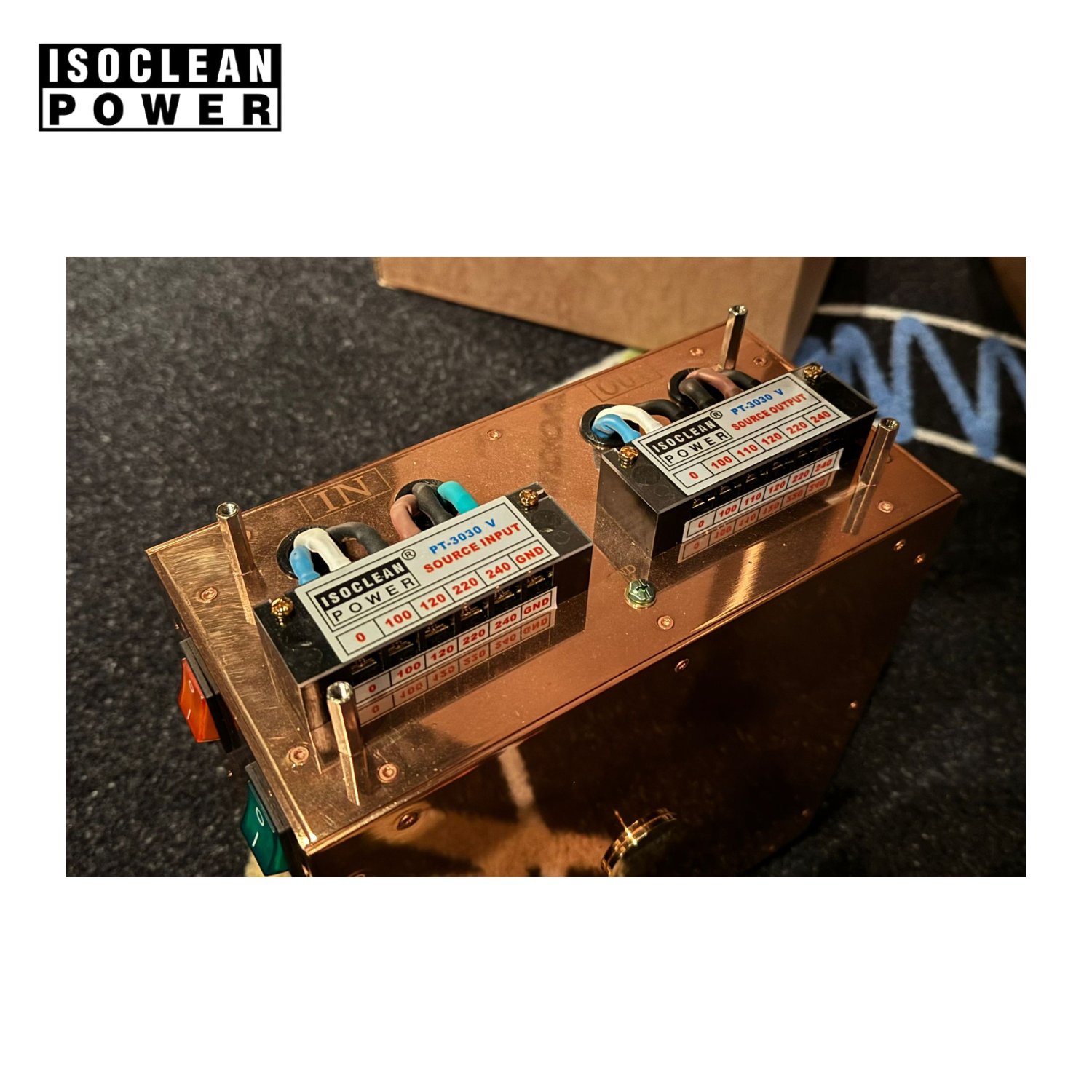 【2024款】ISOCLEAN POWER PT-3030 G 第五代 V 款 3000W 隔離牛 隔離變壓器 (1件)(圖中為一對）