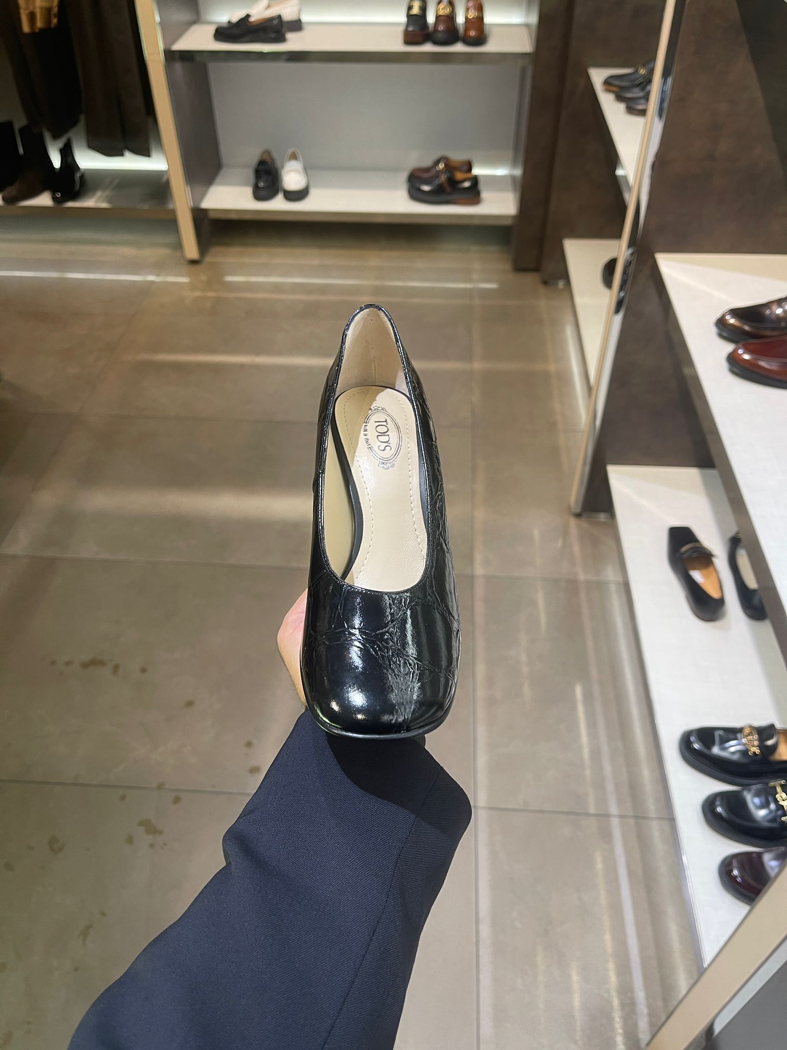 Tods shoes Leather High Heels Black XXW83