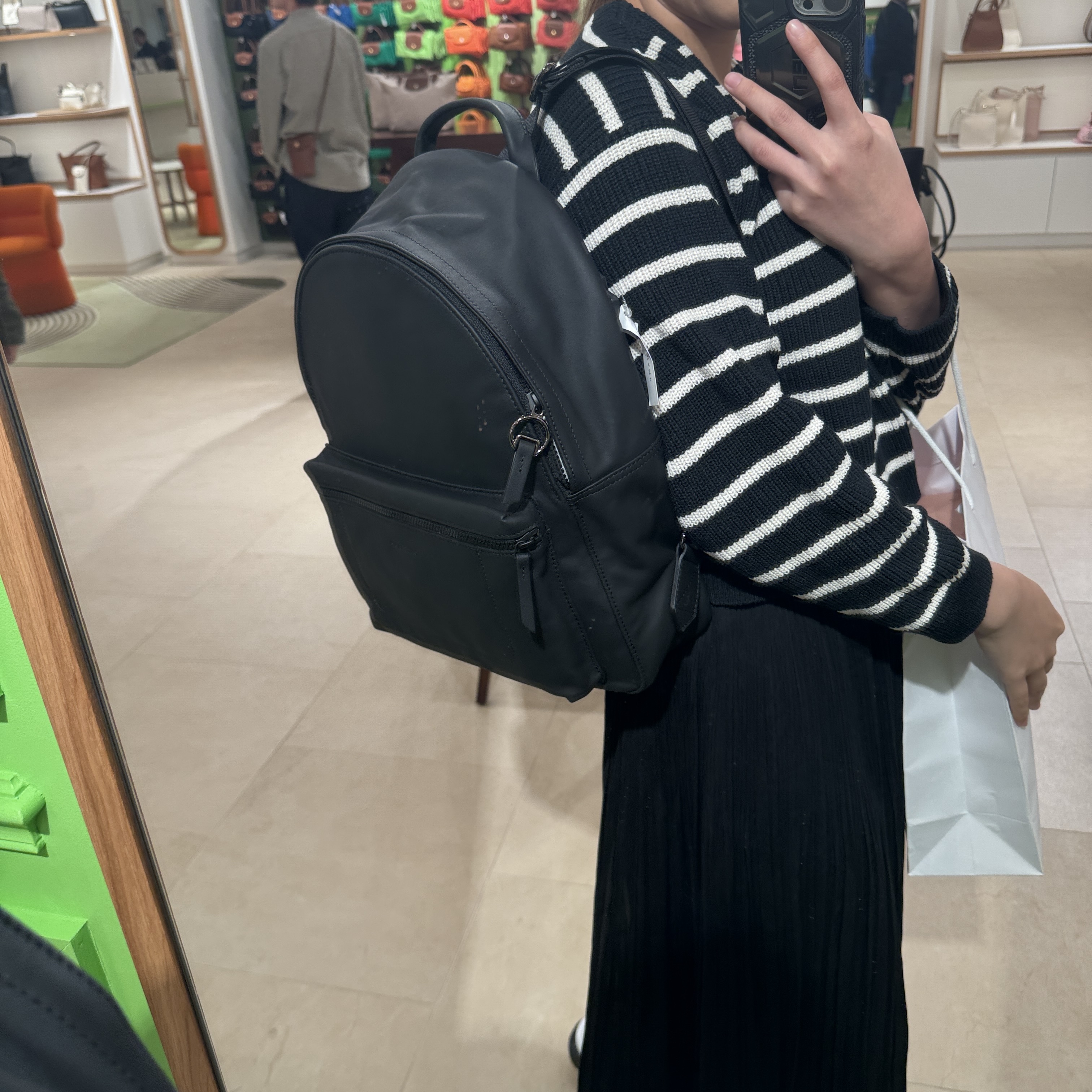 Longchamp HQA Nylon backpack black 20001