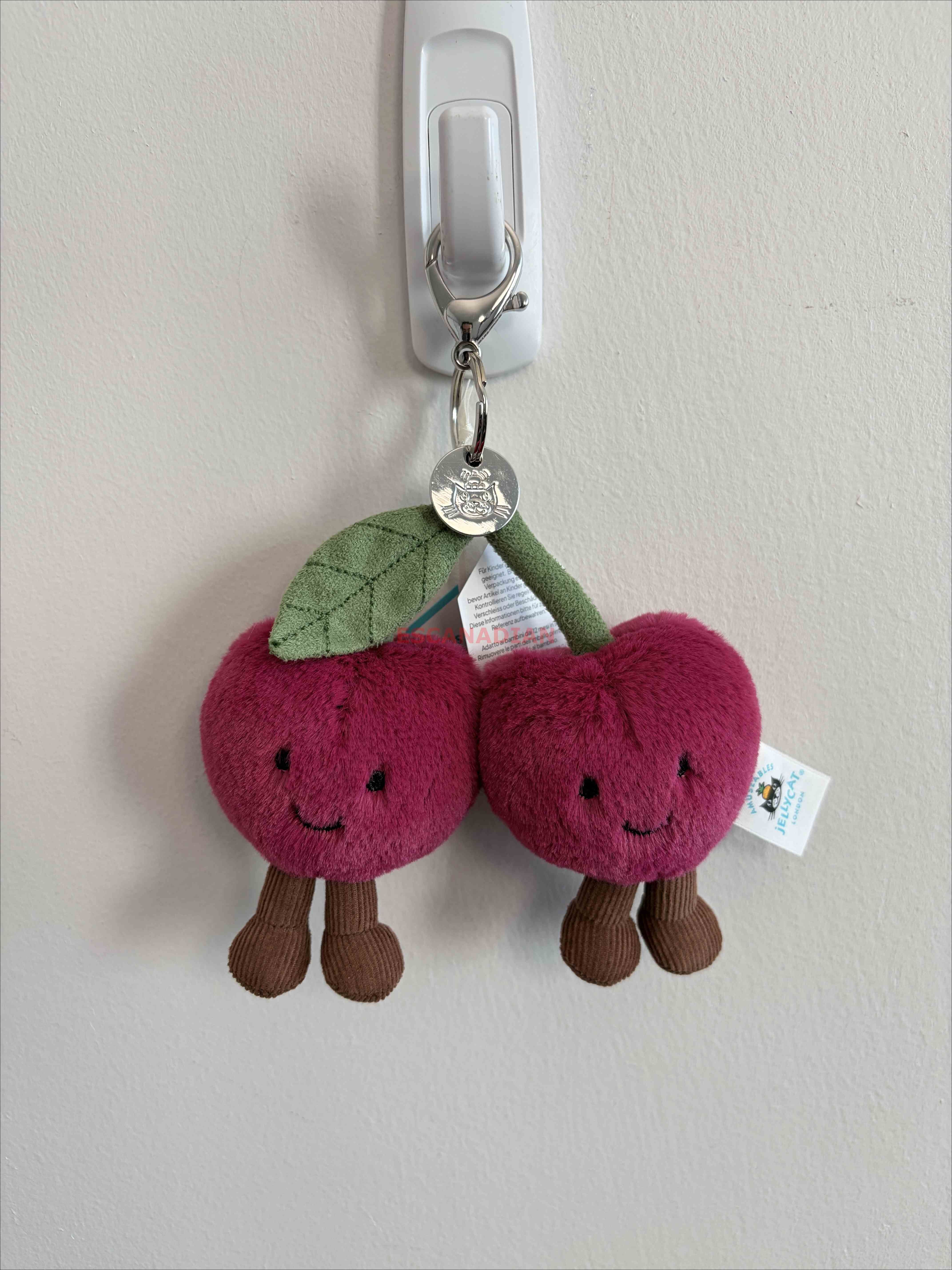 JellyCat 櫻桃 掛飾 鑰使圈