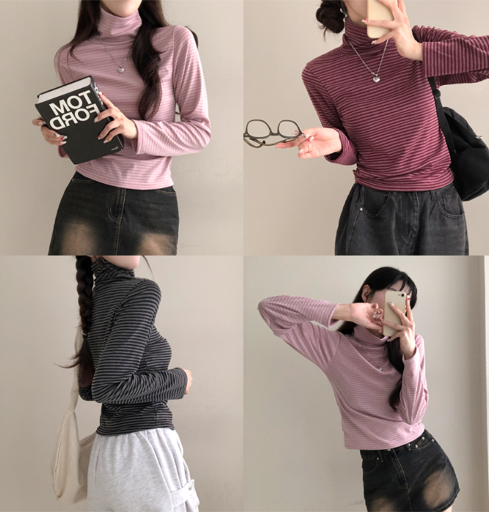 早秋預訂｜柔軟條紋日常POLAR TEE