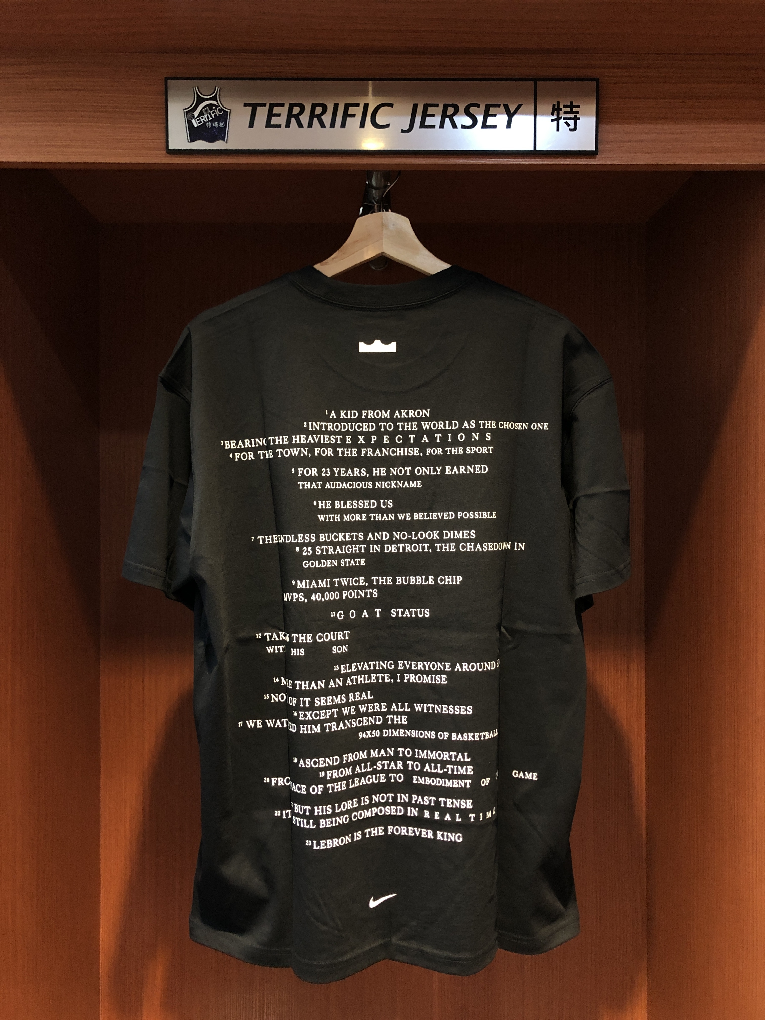 NBA短袖 Lebron James Forever Kings 姆斯 詹姆士 亞洲行 生涯成就 Nike Tee 棉質 全新