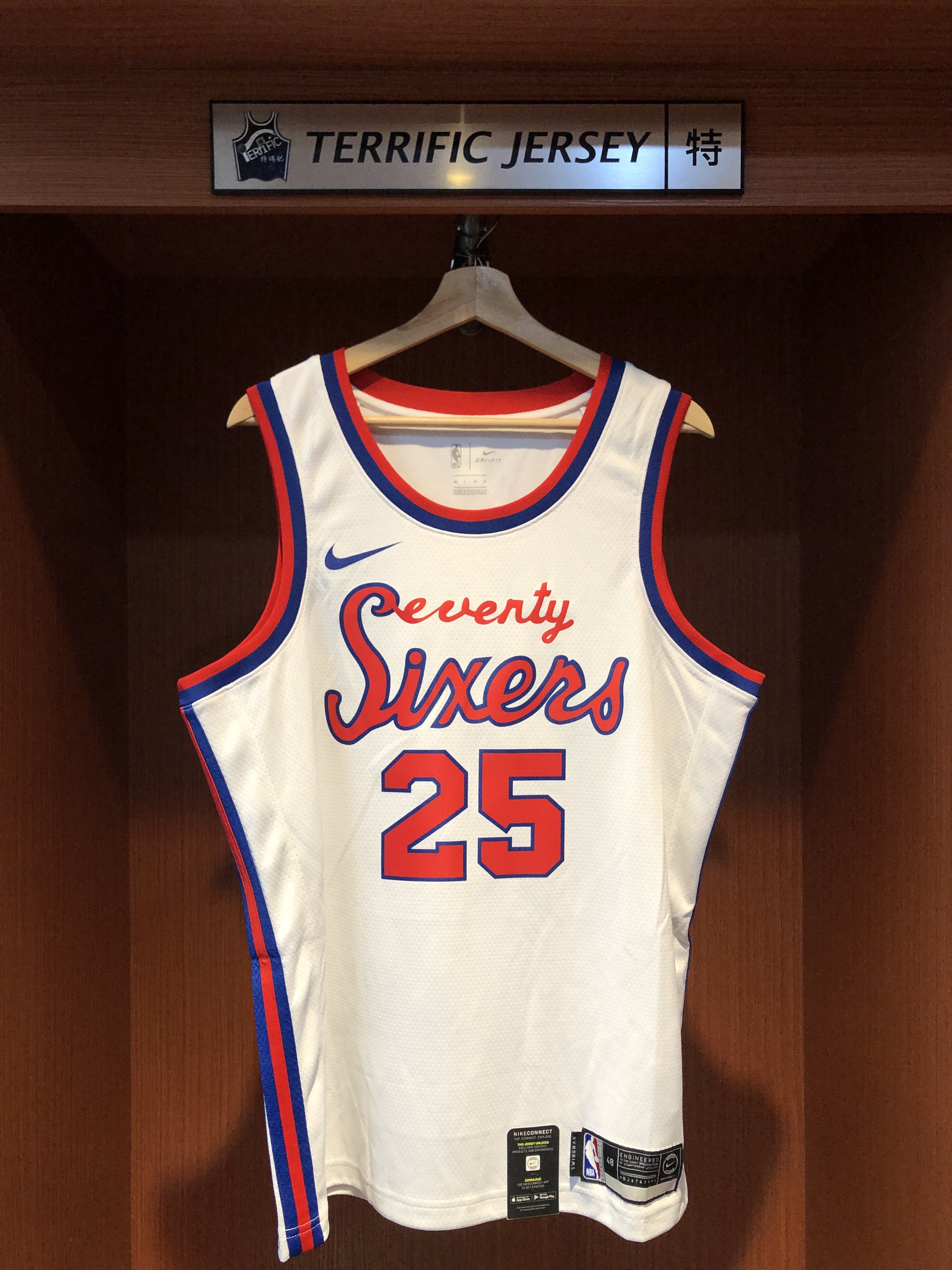 NBA球衣 Ben Simmons 費城七六人復古 HWC Nike Swingman 球迷版 熱轉印 全新