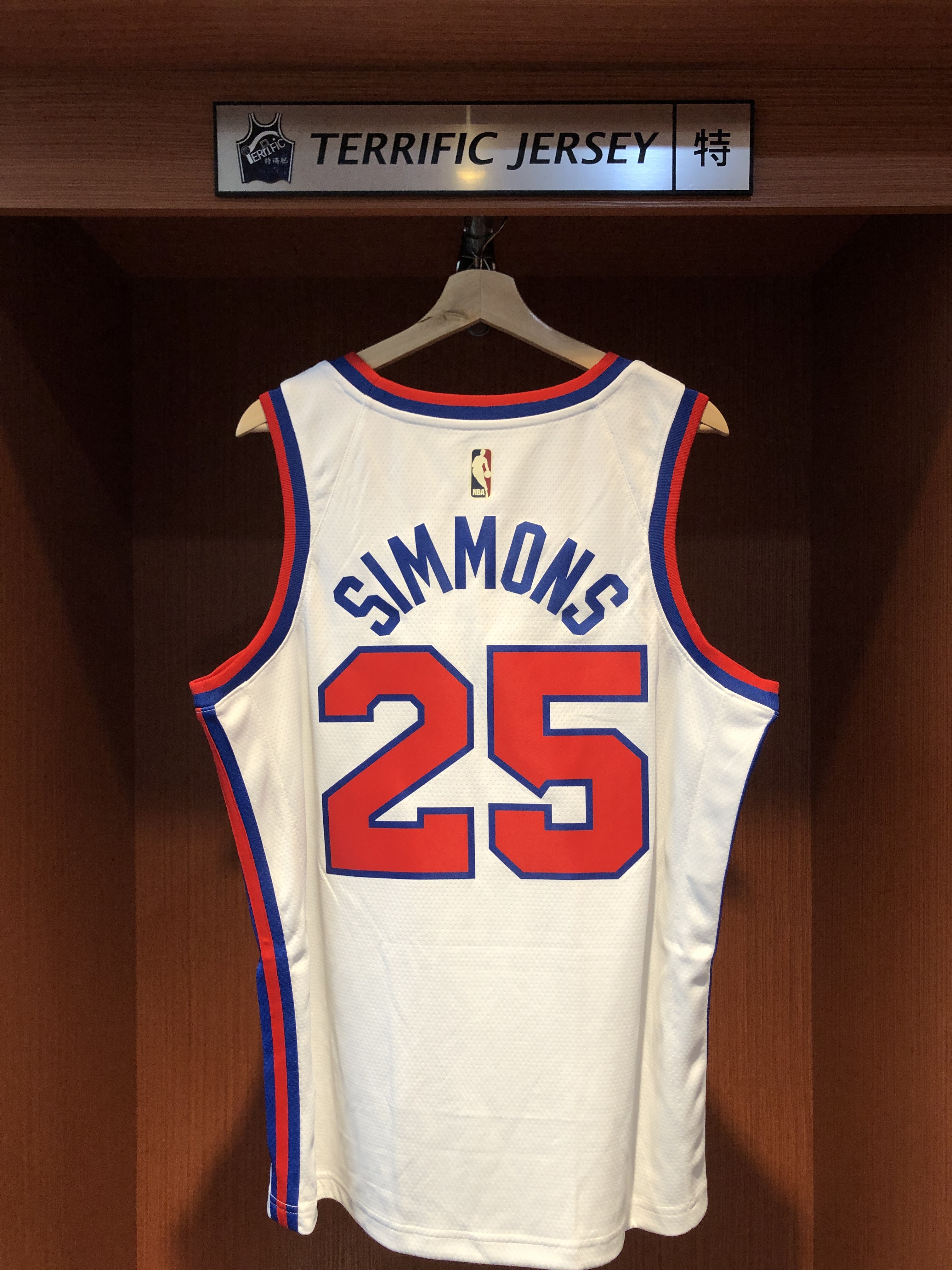 NBA球衣 Ben Simmons 費城七六人復古 HWC Nike Swingman 球迷版 熱轉印 全新