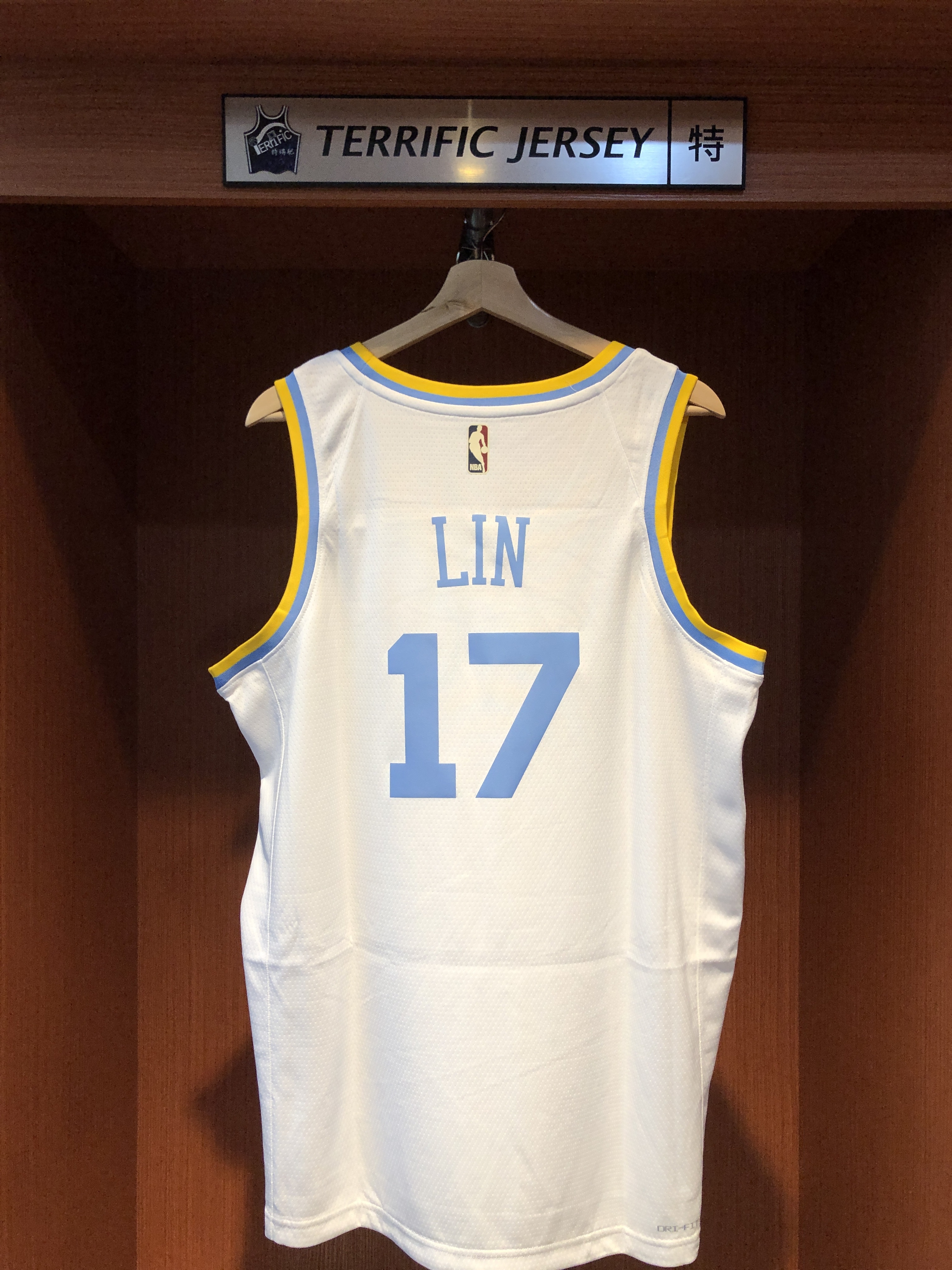 NBA球衣 Jeremy Lin 洛杉磯湖人復古 HWC Nike Swingman 球迷版 熱轉印 全新