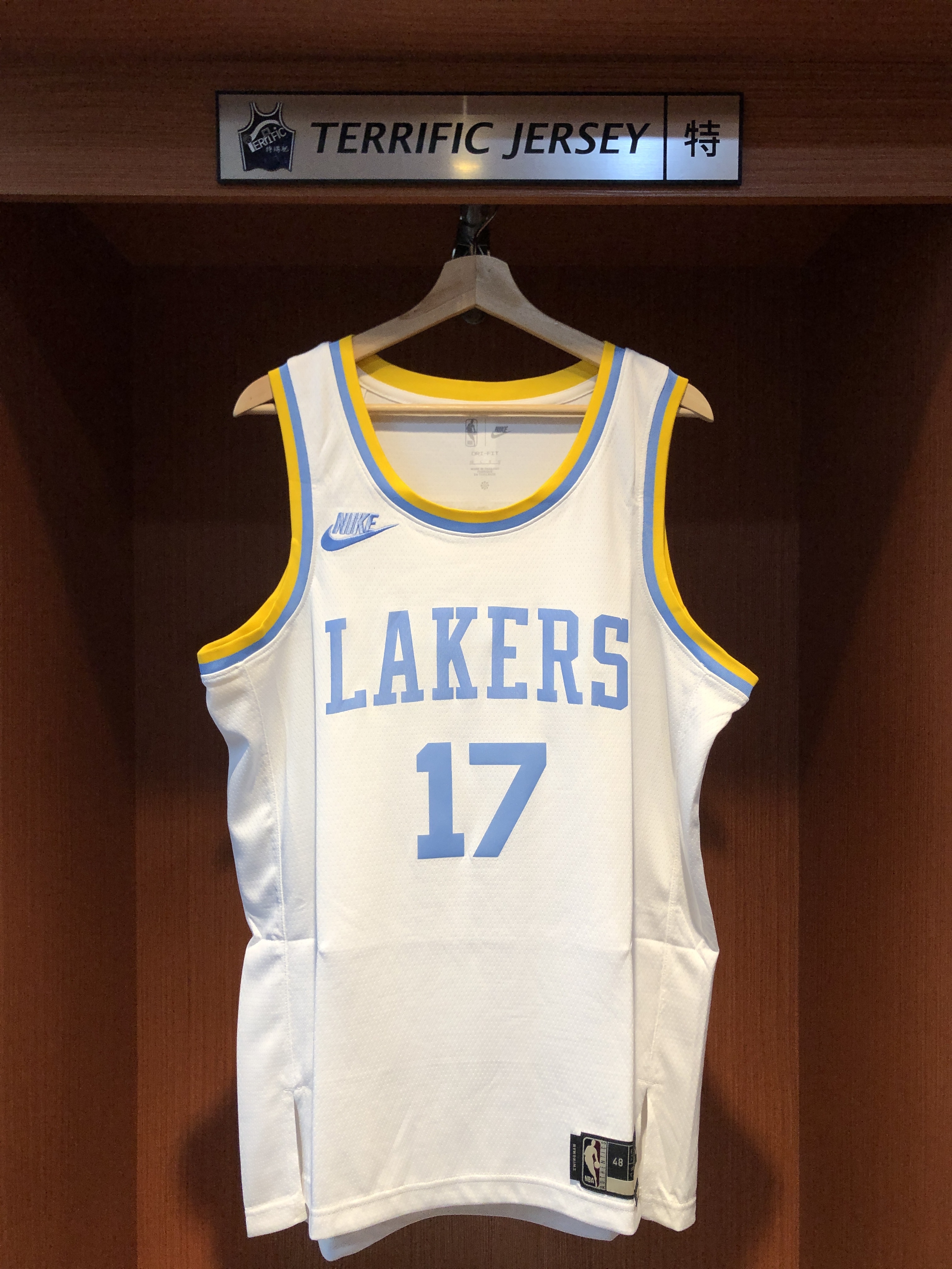 NBA球衣 Jeremy Lin 洛杉磯湖人復古 HWC Nike Swingman 球迷版 熱轉印 全新