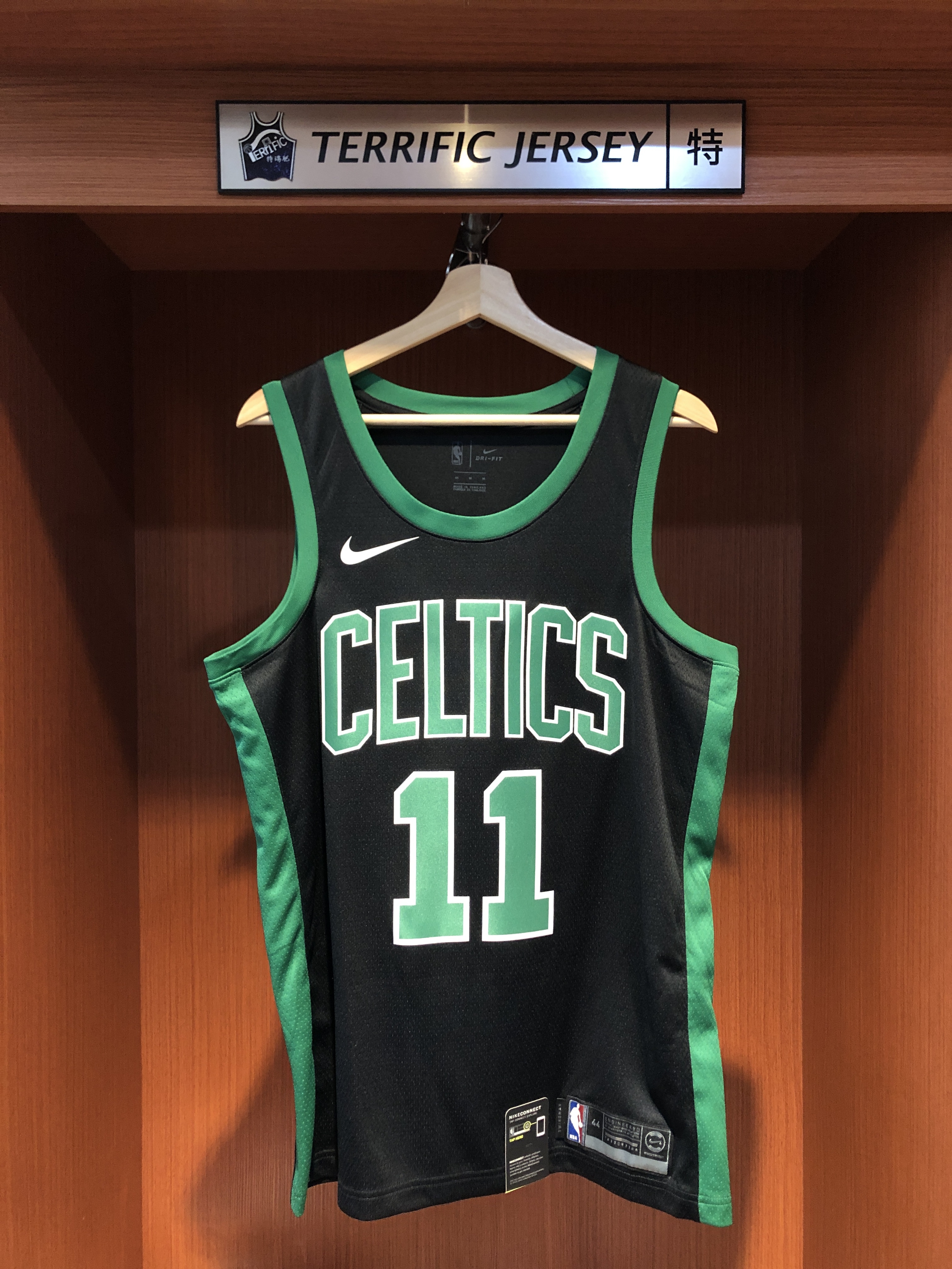 NBA球衣 Kyrie Irving 波士頓賽爾提克黑綠 Statement Nike Swingman 球迷版 電繡 全新