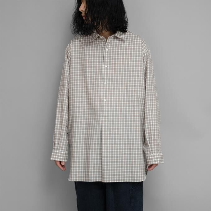 10/4 RE-STOCK: A.PRESSE PULLOVER GRANPA SHIRT L/S - PRE ORDER ITEM (預訂中)