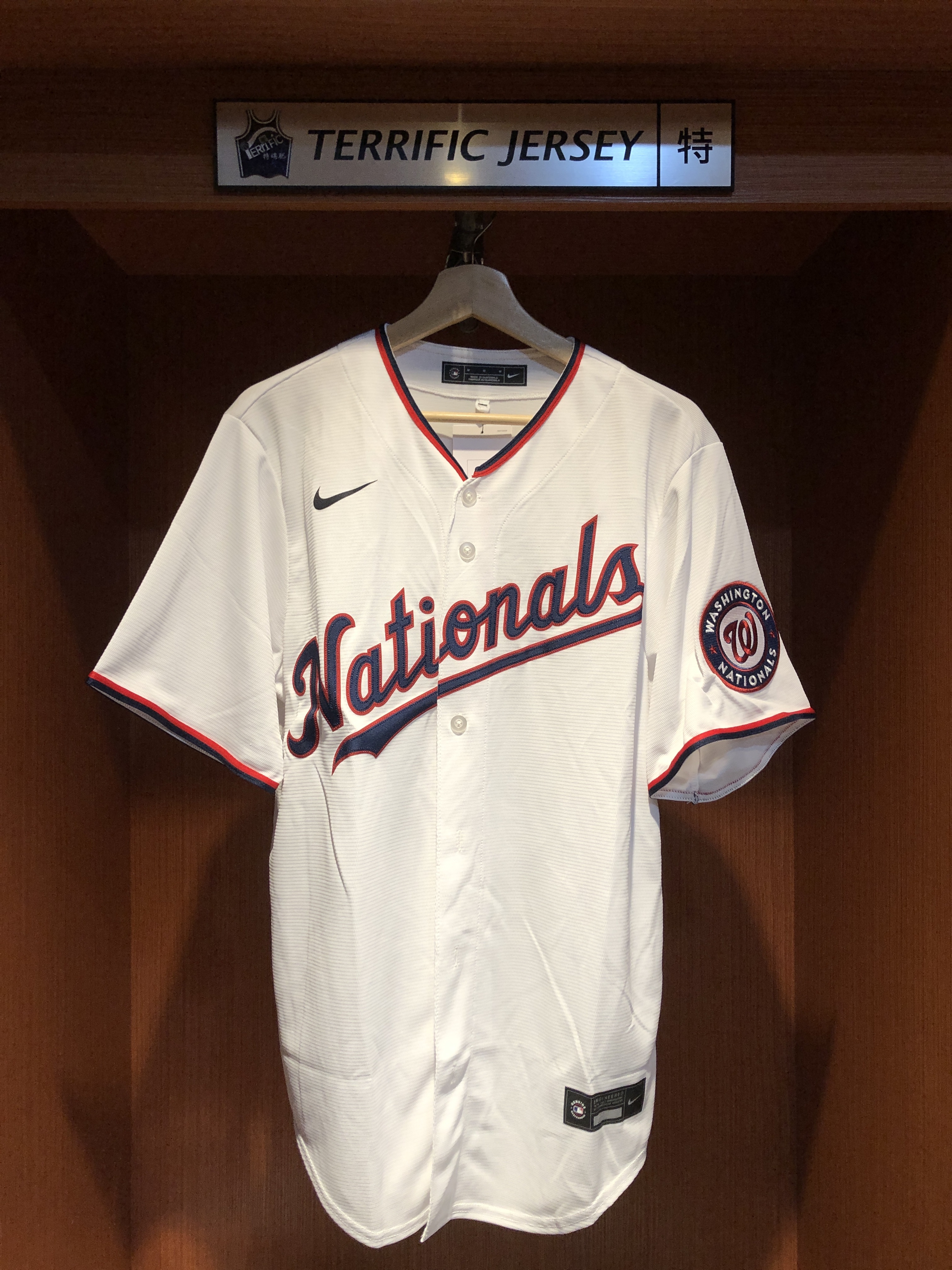 MLB球衣 Stephen Strasburg 華盛頓國民白 Nike Replica Player Name Jersey 球迷版 熱轉印 全新