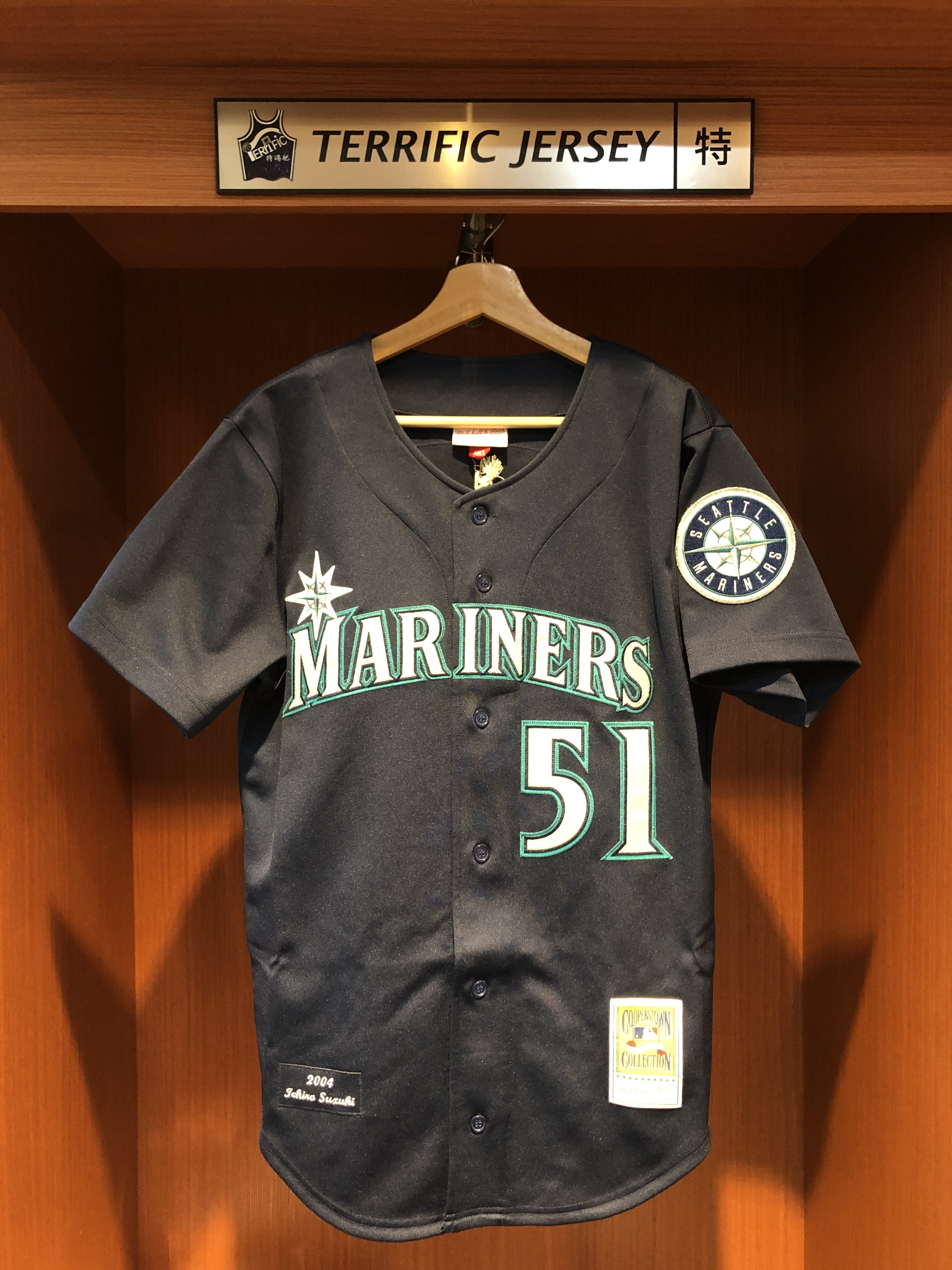 MLB球衣 Ichiro Suzuki 西雅圖水手深藍 2004 M&N Authentic Player Name Jersey 球員版 電繡 全新