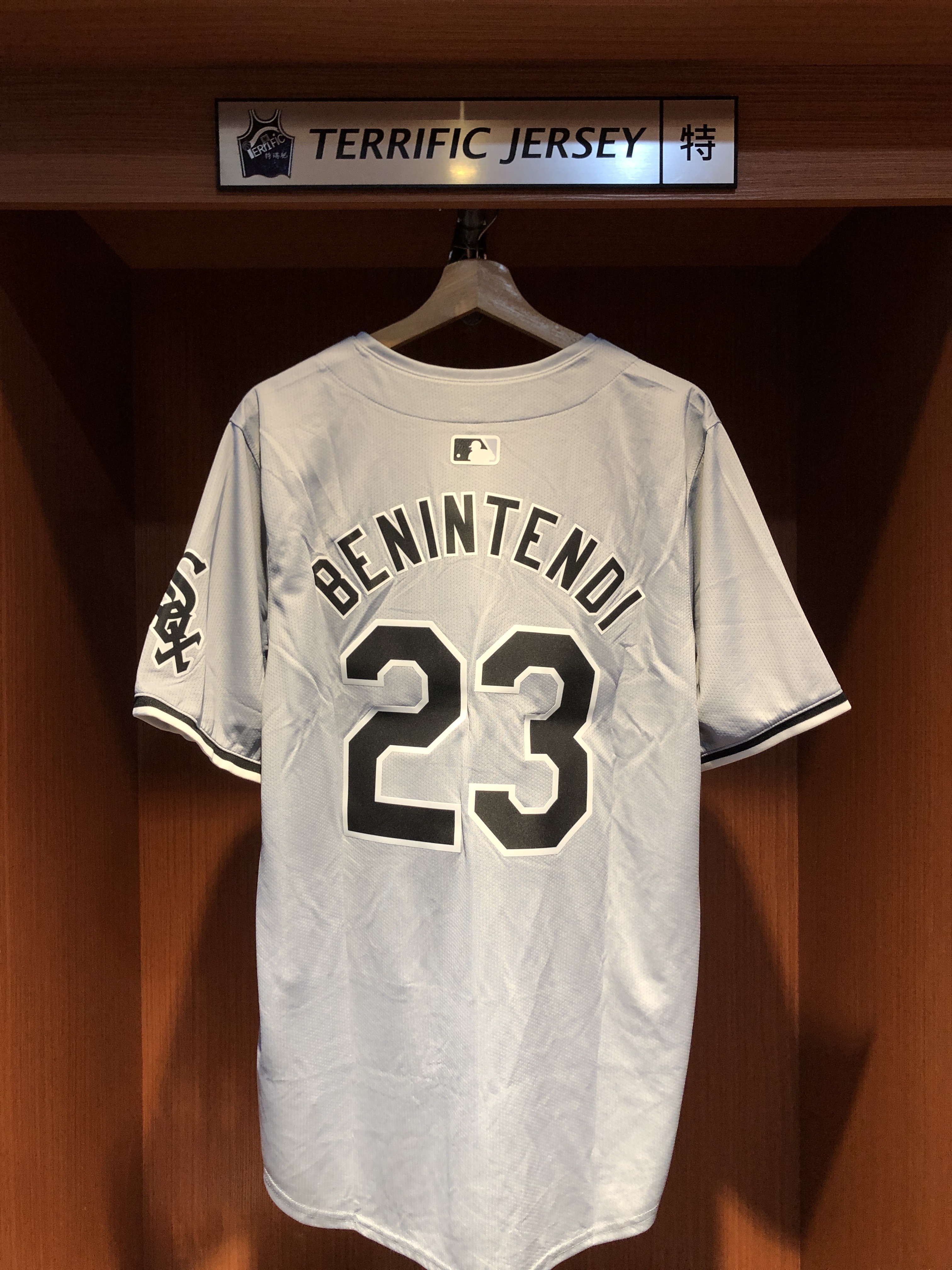 MLB球衣 Andrew Benintendi 芝加哥白襪草寫灰 Nike Limited Player Name Jersey 球迷版 熱轉印 全新