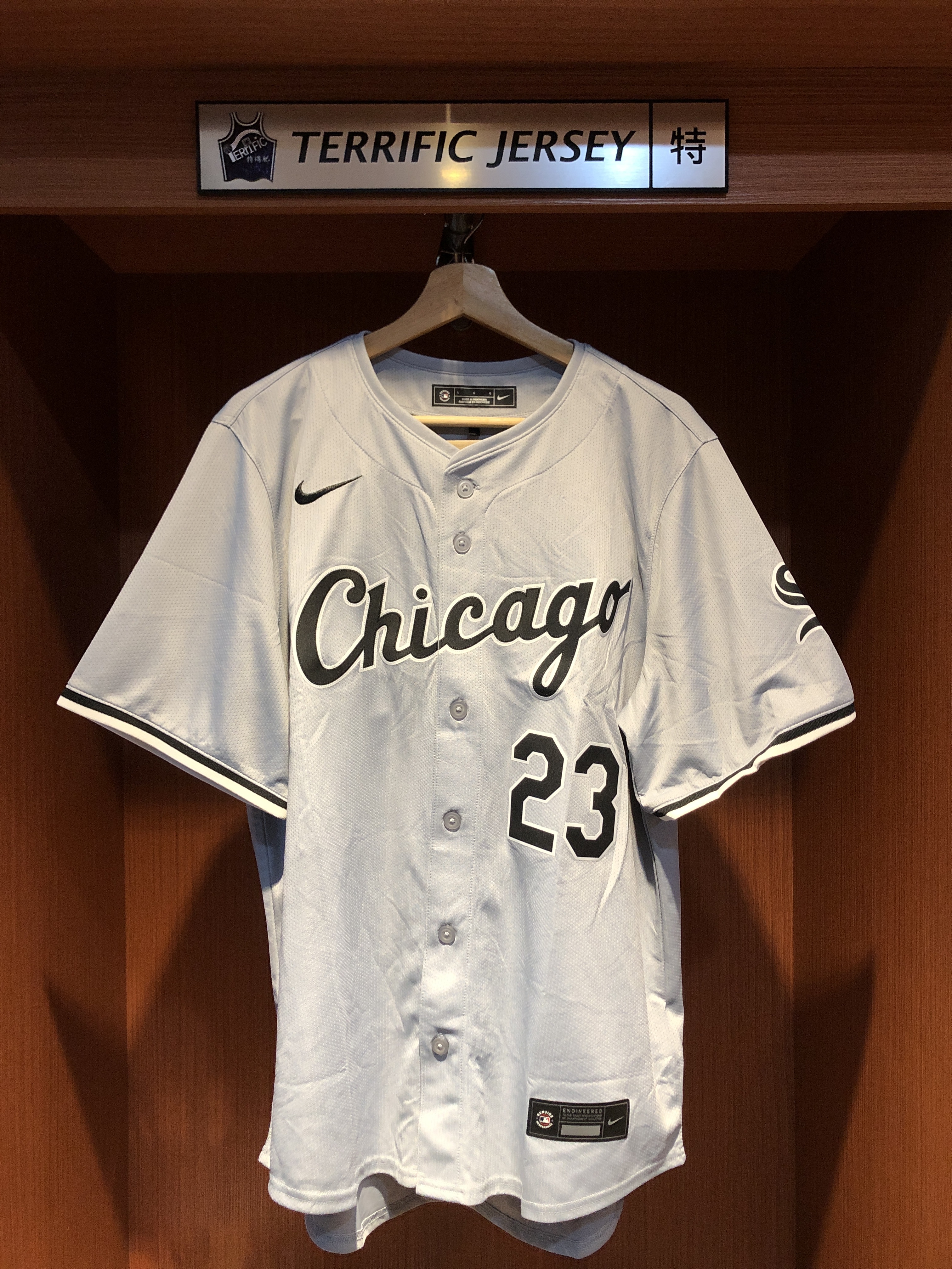 MLB球衣 Andrew Benintendi 芝加哥白襪草寫灰 Nike Limited Player Name Jersey 球迷版 熱轉印 全新