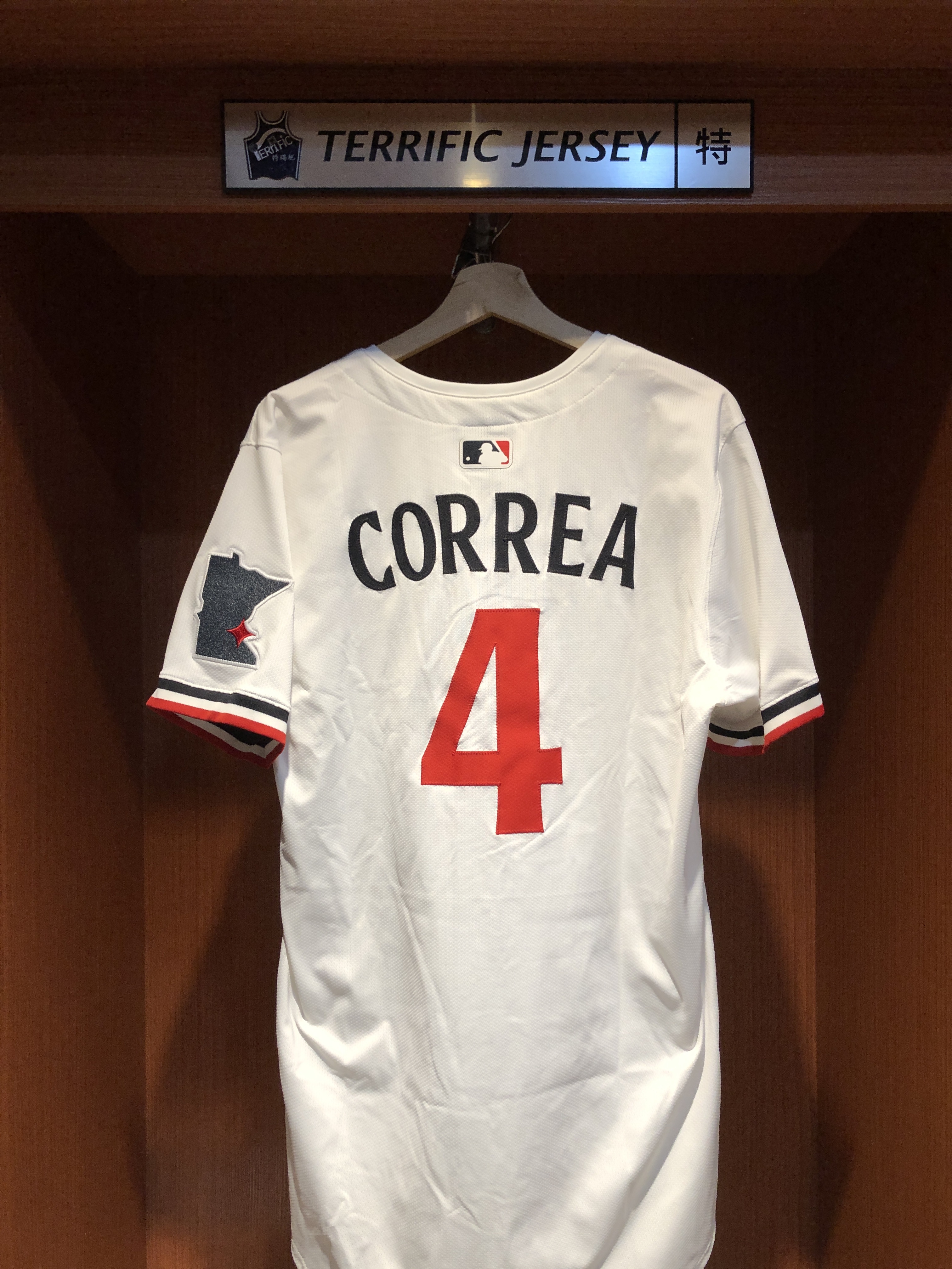 MLB球衣 Carlos Correa 明尼蘇達雙城白 Nike Elite Player Name Jersey 球員版 電繡 全新