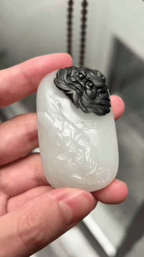 925736 和田玉獨籽鐘馗