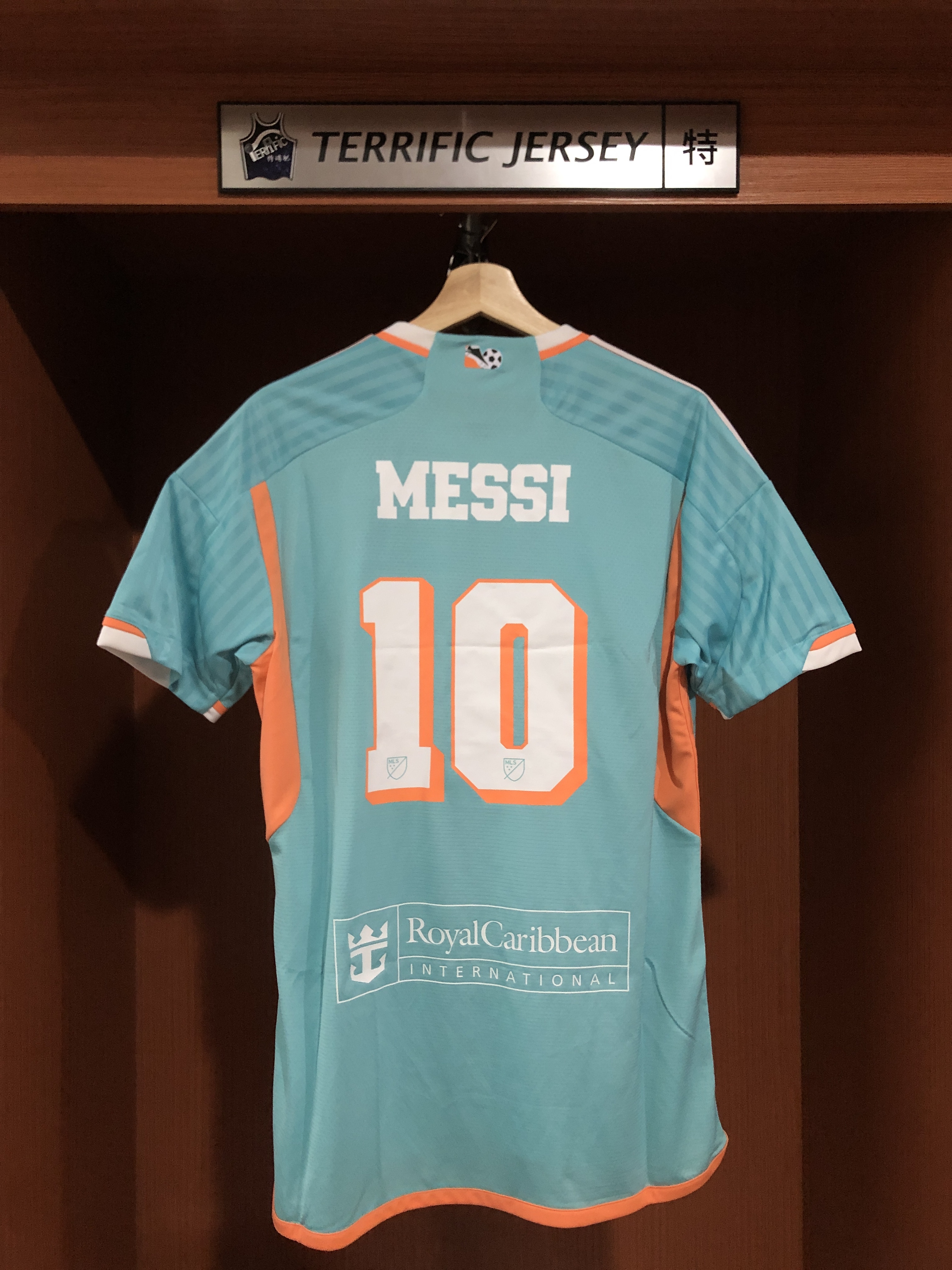 MLS足球 Lionel Messi 邁阿密國際 海豚綠 Adidas Authentic Jersey 球員版 燙印 全新